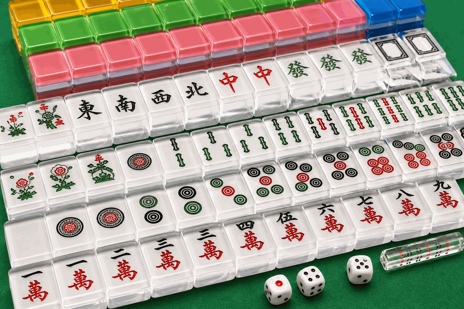Acrylic Mahjong Tile Sets